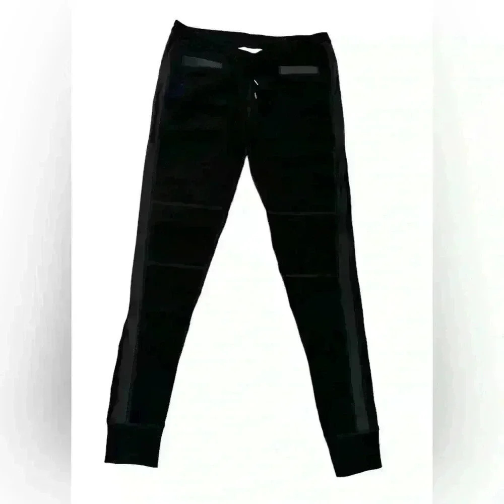 Women’s NUX Ankle Leggings: Pull String Waist Faux Leather Accents: Size M - Picture 6 of 8
